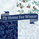 Fly Home For Winter from Hoffman Fabrics